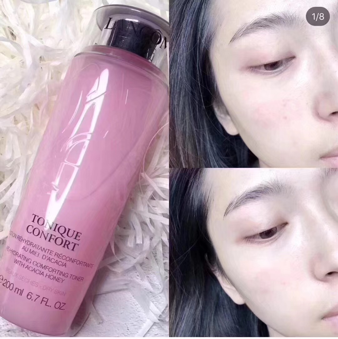 
                        Lancome蘭蔻粉水400ml，明星產品，質地偏水乳狀，但是非常容易吸收，還有美白收毛孔的功效！ 肌膚超干，而且敏感脆弱選它沒錯哦！ 相當的滋潤補水，用完皮膚緊實細膩，天然不剌激