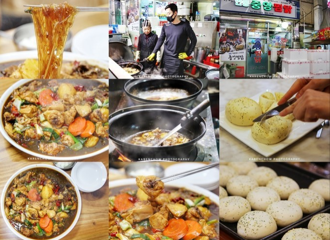 
                        #網紅店#安東舊市場
說是“舊”，其實一點兒也不舊。這里將傳統與現代完美融合，一邊是賣干貨魚品的舊市場，一邊是年輕人喜愛的現代文化街區，有油畫街，有50年歷史的專門播放文藝片的電影院，還有 韓國 公認前三好吃的面包店。