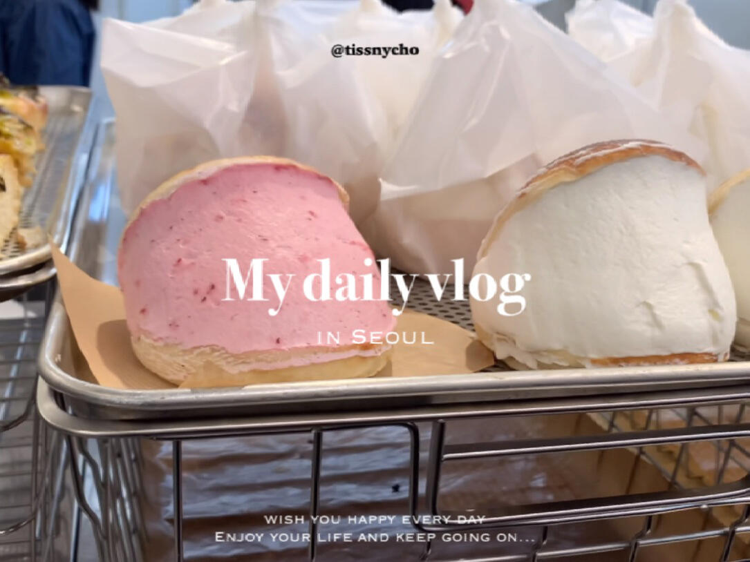 
                        ????Vlog｜圣水洞的面包腦袋再次俘獲我心??看到最后，你能感受到我滿滿的絕望嗎…??最近我幾乎每周都要去圣水洞一次，就像例行公事一樣。雖然每次逛的路線大同小異，但我總是買不到所有想要的面包??超過12點，好東西基本就被搶光了，每次我都在想，圣水洞的人們都不用工作學習的嗎？買個面包怎么就這么困難！??我發誓，總有一天我會買到所有想要的面包！（雖然現在看起來很遙遠…）因為期中考試，最近的狀態有點不在線，今天碼字時腦子都有點轉不過彎來了?????不過，還是要感謝大家的觀看支持！我保證，下一次的vlog會更加精彩有趣！??晚安，愿你們有個美好的夜晚??#韓國生活 #圣水洞 #面包腦袋 #我的日常Vlog #留學韓國 #韓國日常
