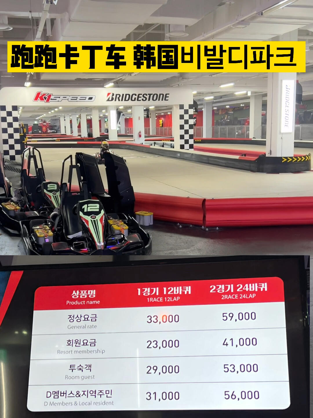 
                        ??? 韓國(guó)江原道維瓦爾第卡丁車體驗(yàn) ??卡丁車愛(ài)好者們注意啦～?? 維瓦爾第公園里的卡丁車賽道等你來(lái)挑戰(zhàn)！??????? 12圈僅需33000韓幣，24圈超值特價(jià)59000韓幣！???? 住宿客人更有福利哦，12圈只要29000韓幣，24圈更是低至53000韓幣！?????? 大明度假村會(huì)員還能享受額外折扣，超級(jí)劃算！??? 維瓦爾第SONO度假村地下一層，找保齡球館，直走就到，超級(jí)方便！??（記得哦，這里以前叫大明維瓦爾第度假村）??? 地址：?? ??? ?? ???? 262?? 從首爾出發(fā)，只需大約一個(gè)半小時(shí)車程（暢通無(wú)阻的話）。快來(lái)體驗(yàn)刺激的卡丁車賽道，感受速度與激情的完美結(jié)合吧！????#首爾周邊游 #韓國(guó)探店 #江原道