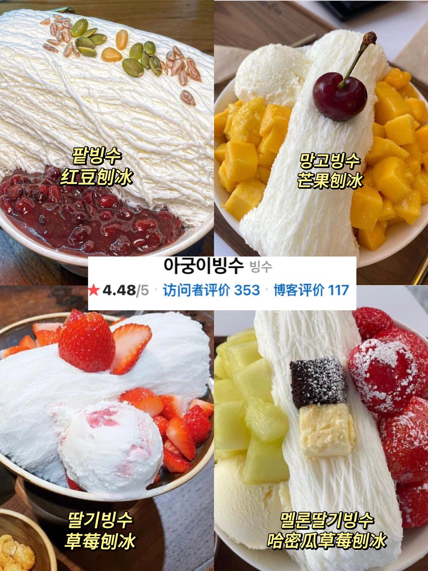 
                        韓國????冰沙店合集｜??夏日必備清涼圣地??大家好！是你們的美食小能手大力哦！??首爾的夏天真的好熱啊，不來點冰沙怎么能舒舒服服度過呢？???P2 ?????? ?? ??? ???2? 2 2? 首爾林P3 ????? ?? ??? ????11?? 15 鐘路P4 ? 溫?? ?? ??? ????11?? 17 鐘路P5 ???? ?? ??? ???6? 15 ???? 弘大P6 ???? ?? ??? ???? 136 鐘路P7 ??????? ?? ??? ???14? 28 1? 首爾大附近只吃一家刨冰怎么夠？要把這6家都試一遍才行呢！??如果你還有其他想吃的、想玩的、想打卡的，記得關注我哦～??跟著大力，讓你的韓國生活多彩多姿！??#100家探店計劃 #筆記靈感 #韓國生活 #韓國 #探店 #留學韓國 #韓國日常 #韓國旅游 #刨冰 #韓國刨冰 #甜品 #低卡甜品 #首爾 #首爾甜品店 #弘大探店 #冰沙#景福宮