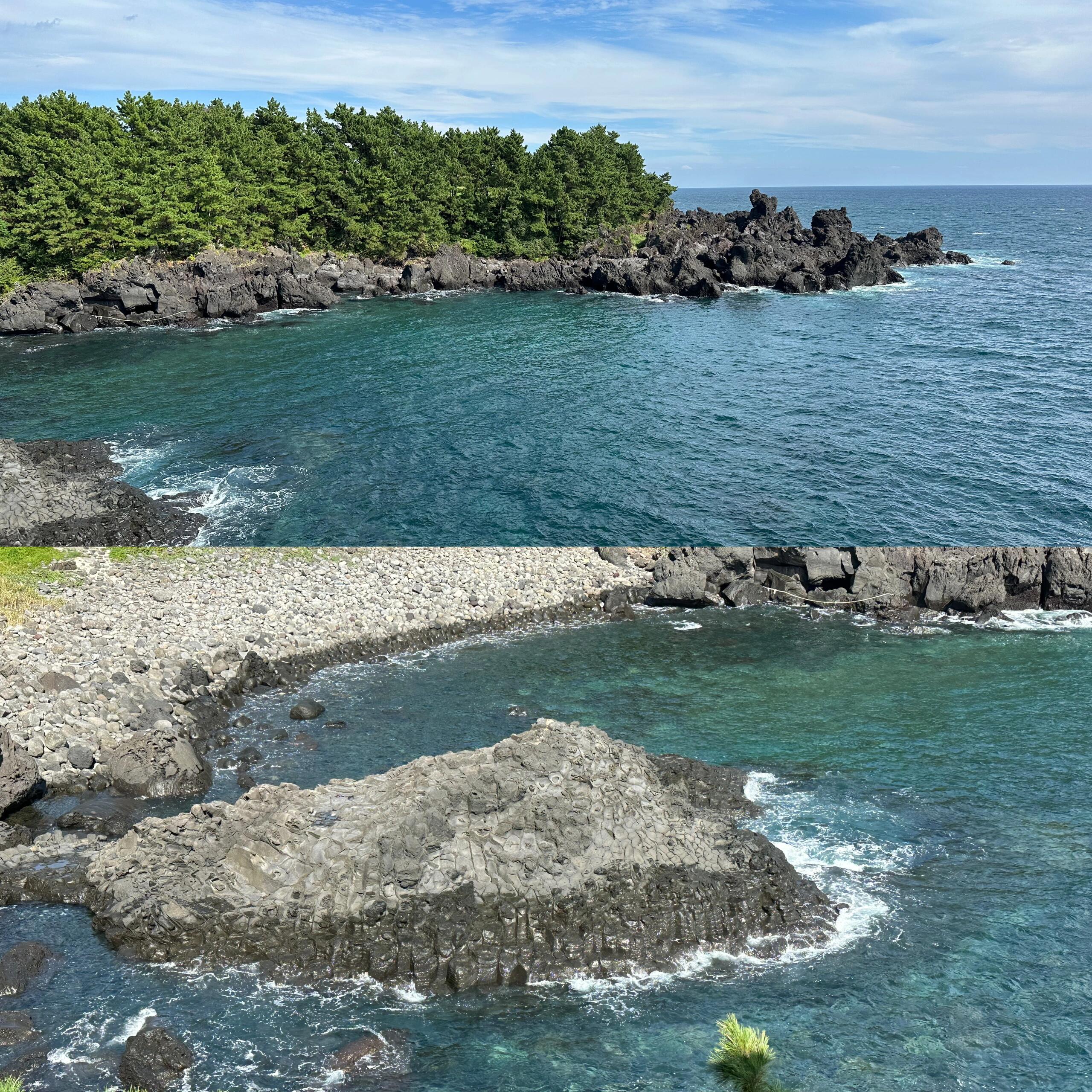
                        探索濟州島的隱藏寶地：西歸浦??西歸浦，位于濟州島南部，距離濟州市區大約一個半小時車程，是完美的一日游選擇！1??交通方式直接從機場乘坐600路公交車??，票價僅2000韓元！從市區出發也有直達公交車，票價1200韓元。如果是團體出行，考慮打車或包車雖然價格稍高，但更為便捷。2??精彩一日游路線從市區/機場出發??西歸浦市區??天帝淵瀑布??正房瀑布??偶來市場（午餐時間??）??橘園咖啡館??柱狀節理??返回市區??3??必看景點??天帝淵瀑布門票2000韓元靠近市區，步行15分鐘即可抵達，環境優美，瀑布景觀迷人。??正房瀑布門票2000韓元瀑布直接流入大海，下行五分鐘即可到達，海邊礁石美麗但需注意安全。??偶來市場多樣的小吃和甜品，最適合和朋友一起品嘗。推薦嘗試柑橘麻薯和柑橘冰淇淋，味道絕佳！??柱狀節理門票2000韓元類似英國巨人之路的自然景觀，海邊風光旖旎，非常適合拍照。4??旅行小貼士??海邊陽光強烈，記得防曬。??景點間有公交連接，單人游建議使用公共交通。??整日行程較緊湊，建議早起出發。??有興趣參加出海活動的話，提前預訂更佳。??如果時間充裕，不妨在西歸浦住上一晚。?橘園咖啡館的柑橘拿鐵雖然價格不菲，但非常值得一試。??敬請期待下一期，我們將帶你探索更多濟州島的東西線玩法和打卡地點！??#自由行 #背包客 #旅游攻略 #小眾旅行地 #韓國旅游 #濟州島 #濟州島旅行 #濟州島旅行攻略 #西歸浦