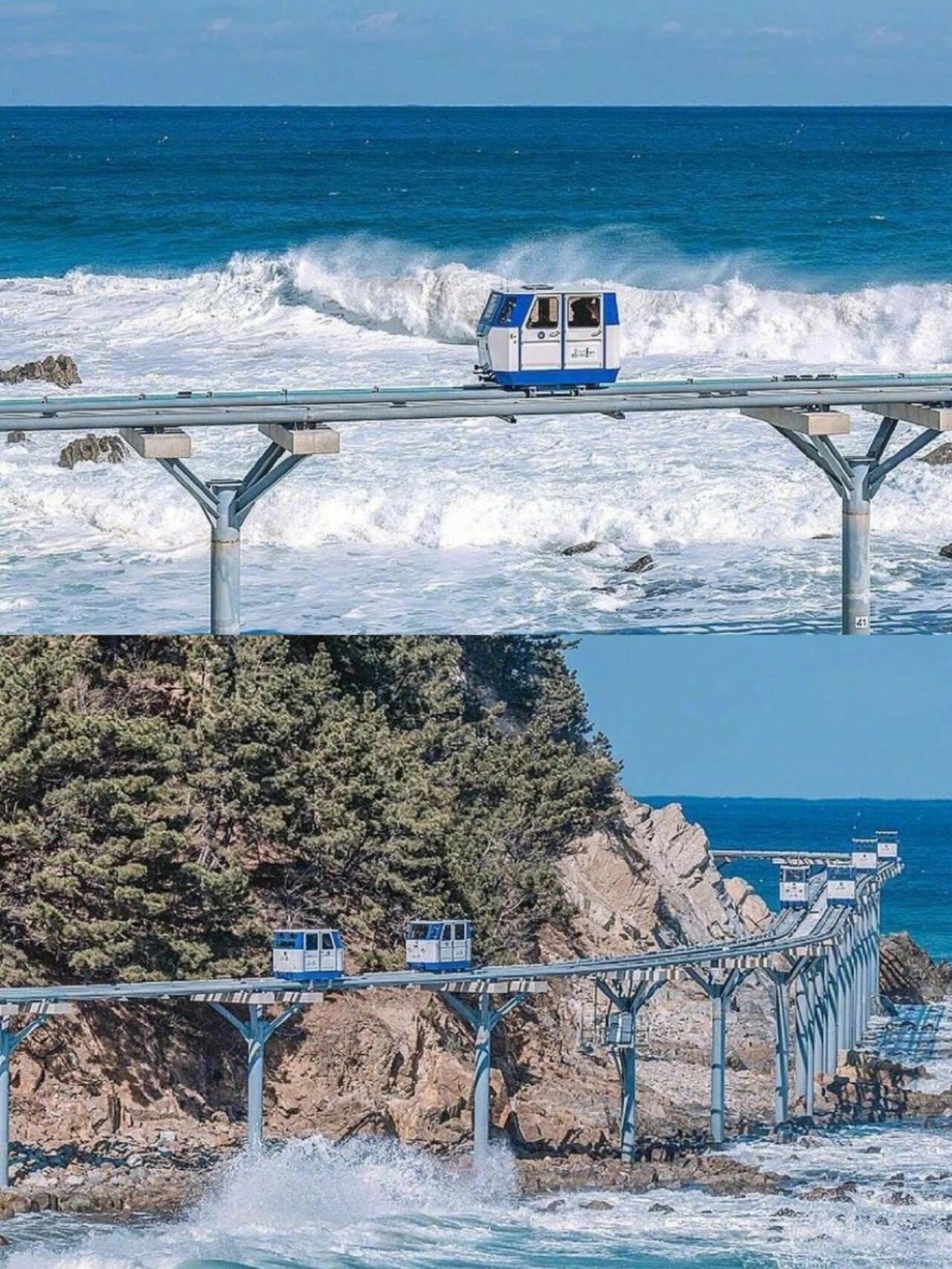 
                        帶你打卡韓國網紅旅行地?海岸列車??夏天體驗一下海上列車簡直太夢幻了，天氣好的時間分分鐘像是置身宮崎駿的動漫中，這兩個位于韓國的海邊列車，一定要去體驗！1??這個位于釜山的海岸列車分為兩種，一種是軌道上的叫海岸列車，還有一種是高架式的小火車叫做軌道天空艙，坐在車里看見大海真的很治愈，有種動漫的錯覺，拍照也很好看，很有鐮倉的氛圍。2??慶尚北道海岸列車總共4個站，中間會停靠2個站，每個站點都值得下來打卡拍照，跟釜山相比可能列車顏色沒那么豐富，但是這里可是直接架在海上的，距離大海更近。#小眾旅行地 #韓國 #韓國旅行 #釜山 #釜山旅行 #假期去哪 #膠囊列車 #假期去哪玩 #慶尚北道