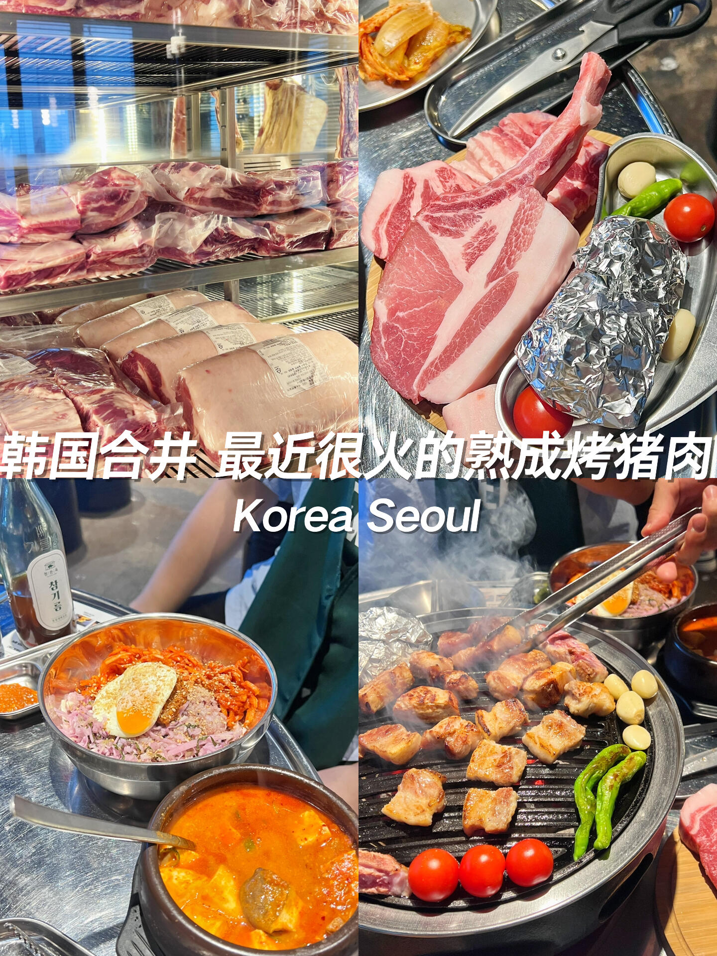 
                        ??韓國弘大合井站 最近這種熟成豬肉超火??好久沒去弘大附近的合井站吃飯啦～這次剛好路過，順便找了這家最近超火的熟成豬肉店??雖然店鋪不大，但飯點的時候客人真的很多！除了豬肉超贊，那道清國醬湯拌飯也絕對值得一試～我們兩個人點了三人份的量，吃得好撐但也超滿足??.【???】??: ?? ??? ????6? 10 1?首爾 麻浦區Jandaro路六街10號 一樓??：11:30-22:00（午休：14:30-17:00）#韓國生活 #跟我來探店 #首爾旅行#韓國旅行攻略 #韓國美食 #首爾美食#弘大美食 #合井美食 #不容錯過的韓國烤肉店