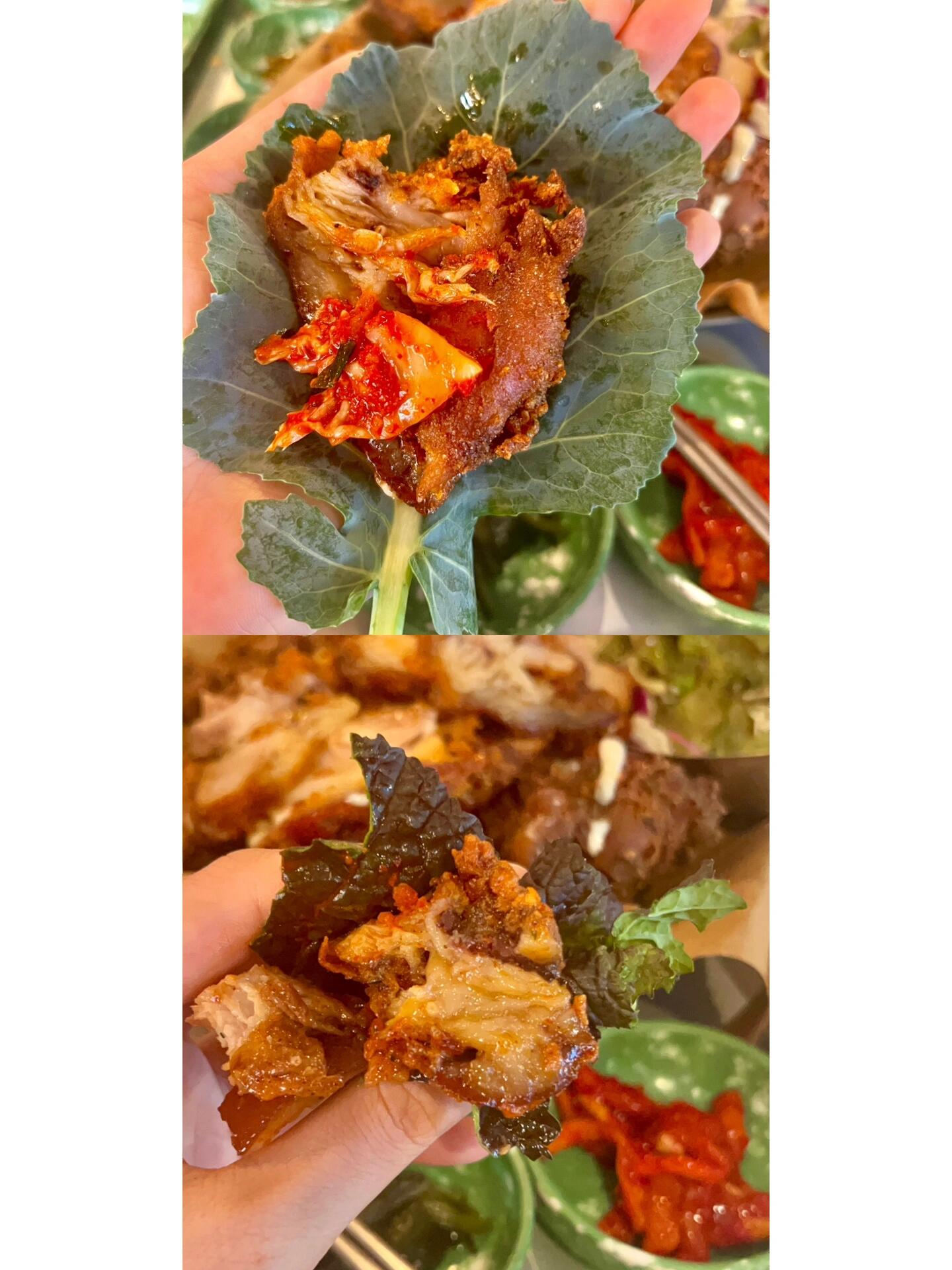 
                        弘大必吃系列--延南洞炸豬蹄這家炸豬蹄絕對(duì)是延南洞最火??的一家了！一定要早點(diǎn)來，晚了就得排隊(duì)，而且早來還能坐在窗邊??，拍照超好看，韓劇氛圍感滿滿！- 我平時(shí)一口肥肉都不吃，但這家的炸豬蹄我居然能吃而且不覺得膩，皮特別好吃，外酥里嫩，真的是一口驚艷！一定會(huì)再來吃一次！- 店內(nèi)基本上都是點(diǎn)套餐，有兩人套餐也有三四人套餐，但說實(shí)話兩人套餐完全夠三個(gè)人吃，量非常大。豬蹄?拌冷面?牛血湯（有點(diǎn)腥）?11種小菜，小菜可以續(xù)，有好幾種不認(rèn)識(shí)的葉子可以包著豬蹄吃。- ??價(jià)格：雙人餐4.2w-4.9w- 地址：?? ??? ??? 222 1?#韓國(guó)美食 #首爾美食 #弘大美食 #弘大探店 #炸豬蹄 #韓國(guó)美食探店 #首爾生活 #首爾大林美食