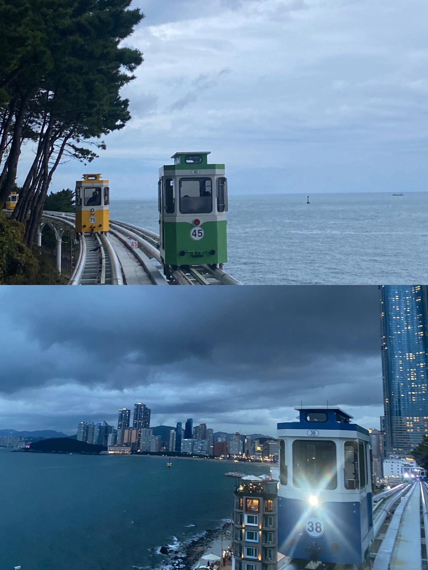 
                        釜山兩日游推薦從首爾到釜山可以乘坐KTX火車，人均往返費用大約600人民幣左右。???♀????♀?????????如果不會韓語，可以關注微信小程序“韓國Korail火車票”，全程購票都是中文界面。而且在韓國買票不需要身份證，可以一個人直接購買所需人數的票，最后通過微信自動轉換成人民幣付款，整個行程大約3小時。第一天：上午出發，中午到達海云臺（海邊逛吃）+膠囊沿海觀光火車海云臺的韓語是???膠囊火車的韓語是?????????需要提前一天在Naver官網預定，當天去的話，我們下午三點到的，只剩下回程的單程票了，最后三張被我們買了。門票價格：1人單程7000韓元，往返10000韓元，多次往返12000韓元2人單程30000韓元，往返55000韓元3人單程39000韓元，往返69000韓元4人單程44000韓元，往返77000韓元如果有時間，還可以去南邊附近的廣安里，廣安大橋非常漂亮。也可以安排在另外一天～第二天：繼續南邊影島的白淺灘文化村，先去了一家咖啡店，韓語是?????，圖7是店內照～這家咖啡店可以用來定位，從這家出來，往海邊方向走，可以看到很多韓國網紅打卡地，還有一個隧道ins打卡地，好多人排隊拍照，我們就放棄了，總結看圖2～6。晚上我們去了甘川文化村，去看小王子～圖1～韓語地址是??????????也可以把小王子安排到另一天，再加個附近的松島，坐海上纜車??韓語地址????????#釜山行 #釜山 #韓國旅游 #海云臺 #廣安里 #甘川文化村 #松島海上纜車
