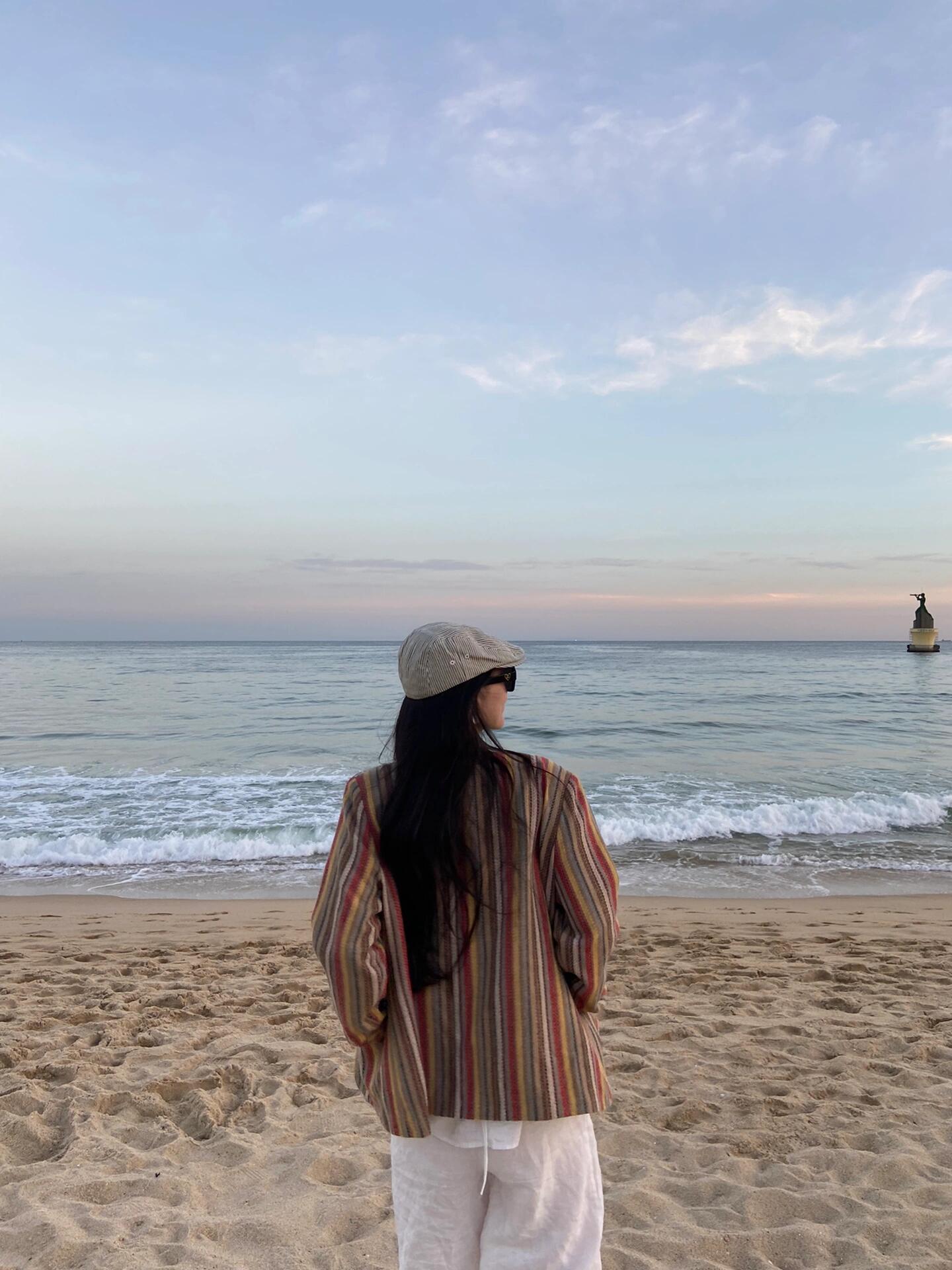 
                        having moment海云臺的傍晚??遇到了可以媲美Cape Cod的絕美日落??plus 收到的愛心沙子omakase??-#標記我的生活#釜山旅行#最美日落