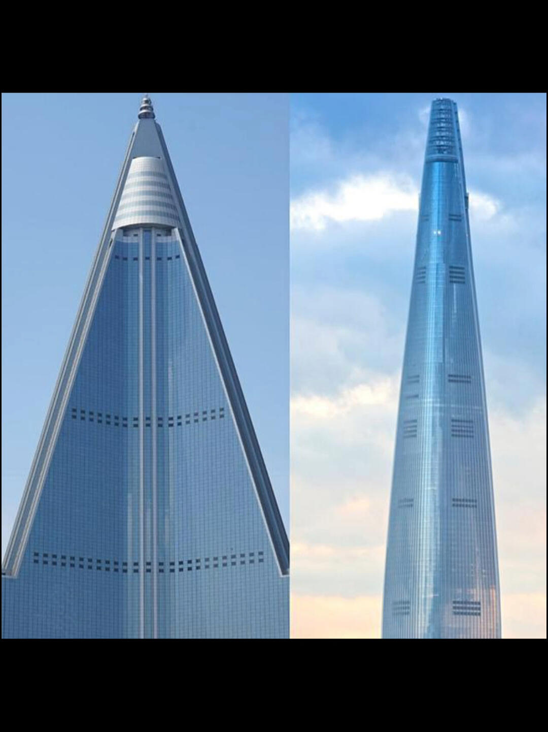 
                        斯密達的世界超高層建筑欣賞??????朝鮮半島摩天樓——最高的位居全球第5，最早的建于1987年項目一、韓國樂天世界大廈項目坐標：韓國首爾項目高度：554.5米項目樓層：123層項目設計：美國KPF項目開工/建成：2011年/2017年排名：世界第5項目二、朝鮮平壤柳京飯店項目坐標：朝鮮平壤項目高度：330米項目樓層：105層項目設計：法國企業項目開工/建成：1987年/2016年項目三、韓國釜山海云臺LCT地標塔項目坐標：韓國釜山項目高度：T1 411.6米、T2 339米、T3 333米項目樓層：T1 101層、T2&T3 85層項目開工/建成：2015年/2019年項目四、斗山The Zenith項目坐標：韓國釜山項目高度：T1 300米項目樓層：80層項目開工/建成：2002年/2011年韓國摩天樓最多的城市在釜山，釜山高樓最密集的區域在海云臺，本項目是韓國最早建成的摩天樓。#地標建筑 #高樓迷 #樂天世界 #韓國 #釜山 #首爾 #摩天樓 #建筑設計 #旅行攻略 #建筑愛好者
