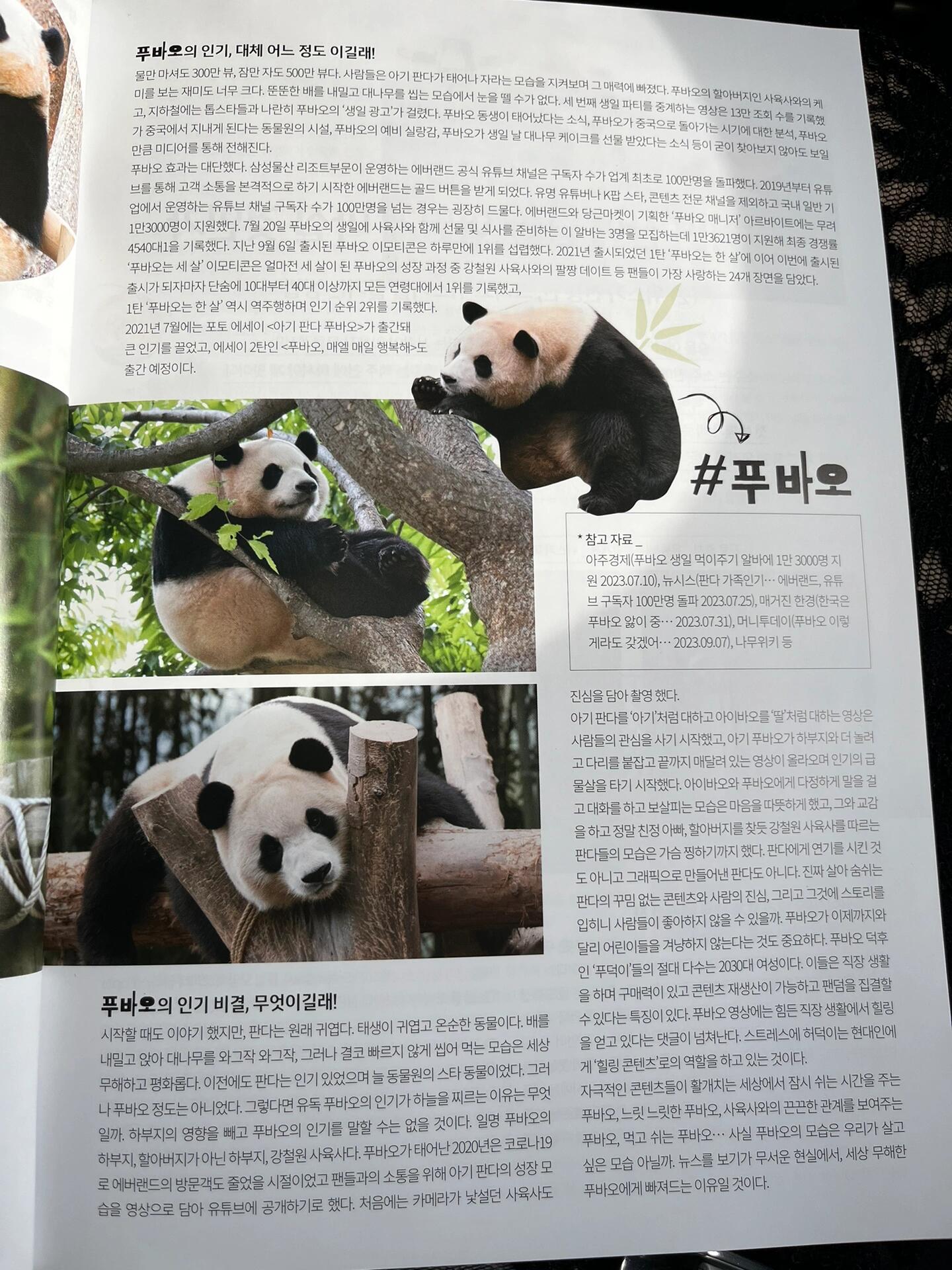 
                        偶遇超萌福寶，飛往濟(jì)州島的驚喜????在前往濟(jì)州島的飛行旅途中，翻閱了一本特別的雜志——由樂(lè)天免稅店與濟(jì)州航空精心合作出版。意外地在其中發(fā)現(xiàn)了超可愛(ài)的福寶，那圓滾滾的臉蛋和大眼睛，還有那胖乎乎的小肚子和屁股，實(shí)在是太讓人心動(dòng)了！???? 看著這些描述，不禁讓人會(huì)心一笑，旅途疲憊都消失無(wú)蹤。#福寶 #熊貓 #濟(jì)州島