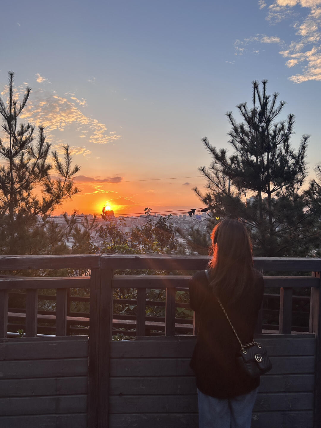 
                        ????首爾南山塔的絕美夕陽體驗??在前往南山塔的途中，意外邂逅了一場絕美的夕陽，真是讓人心動不已！我們在巴士行駛到一半時下車，周圍有許多精致的小店，時間充裕的話可以慢慢逛逛哦~上山的路也非常好走，適合悠閑漫步。#韓國旅行 #首爾景點 #南山塔#夕陽美景 #假期旅行 #晚霞時刻